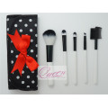 5PCS promocional mini conjunto de cepillo de maquillaje con una bolsa de arco